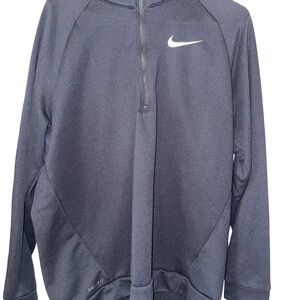 Black Nike Dri-Fit Quarter Zip Track Jacket